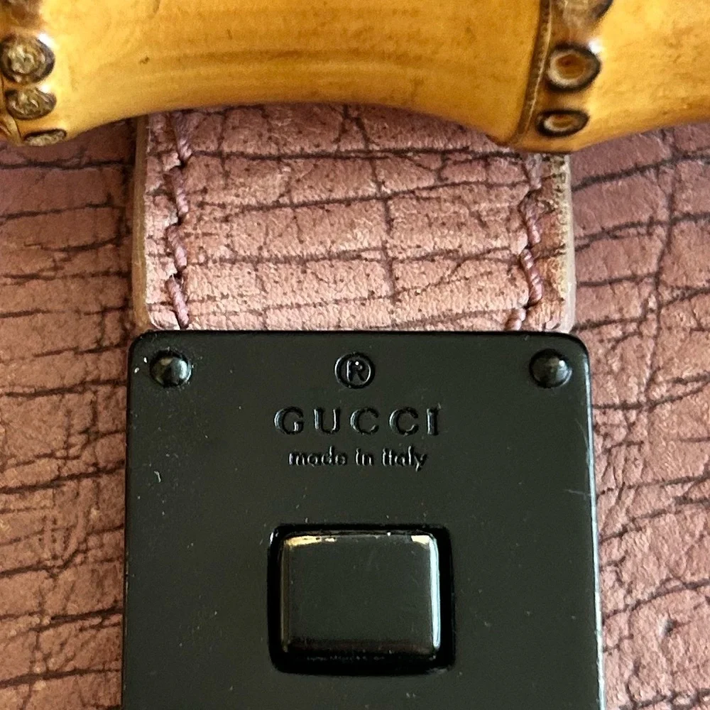 🥳SOLD🥳Gucci💕Bamboo Bullet Bag in Pink - Picture 13 of 17